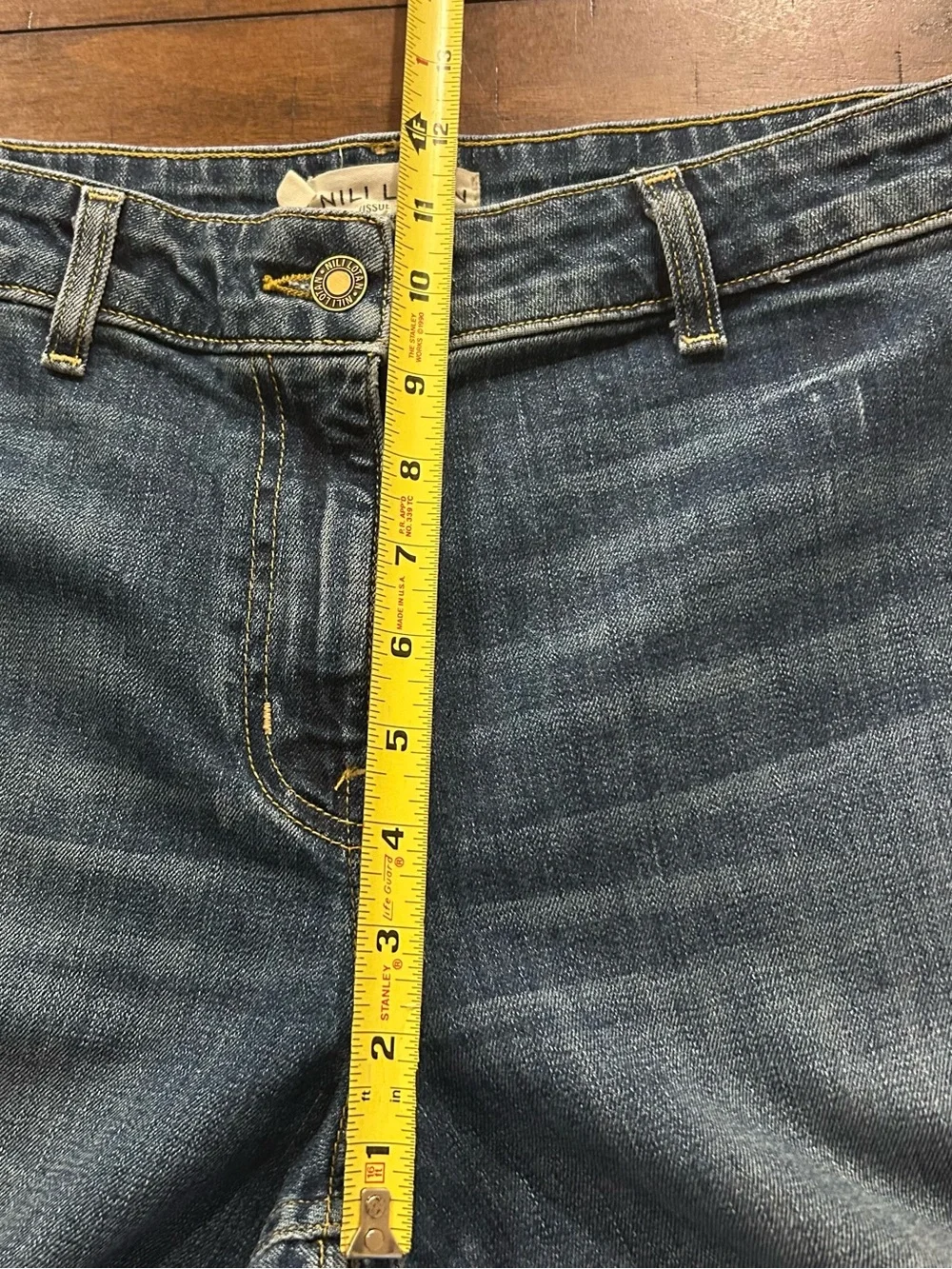 Nili Lotan Megan jeans Size 28 Wide Leg 10991W45 cut 4637 classic wash 440.00 - Picture 6 of 16